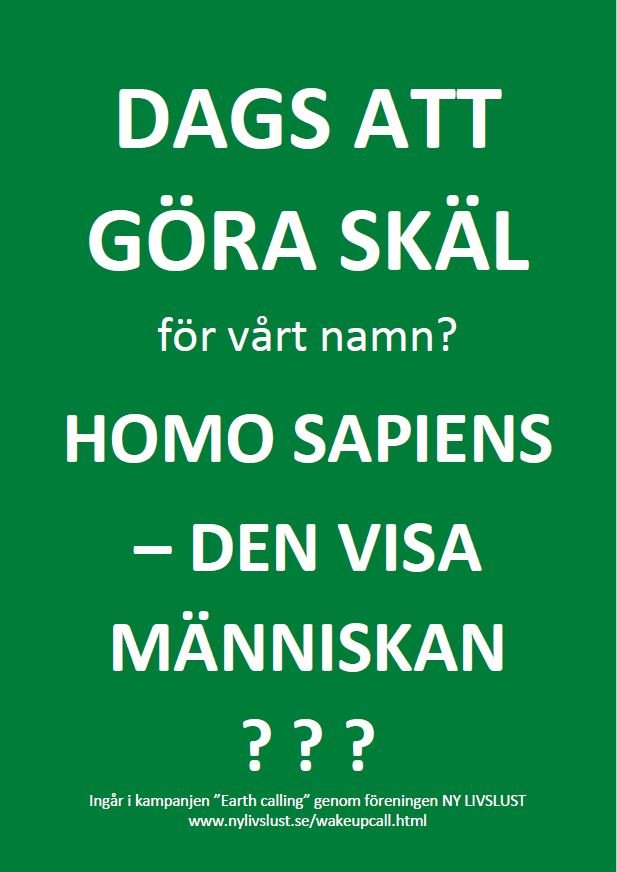 Dags att göra skäl