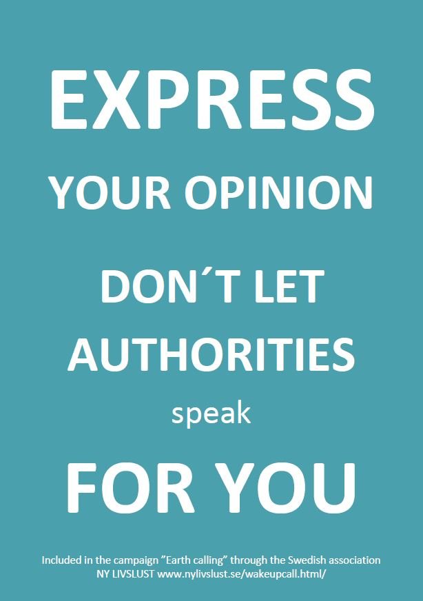 Express your opinion