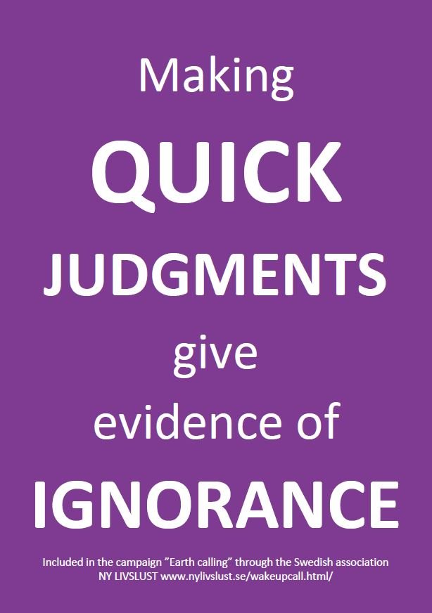 Making quick judgment