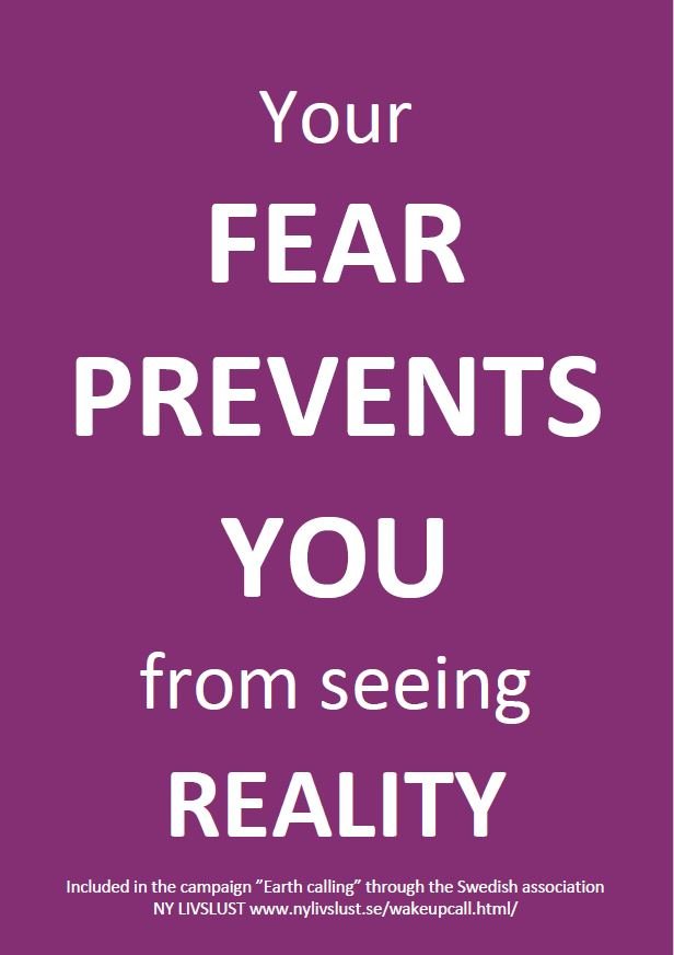 Your fear prevents you