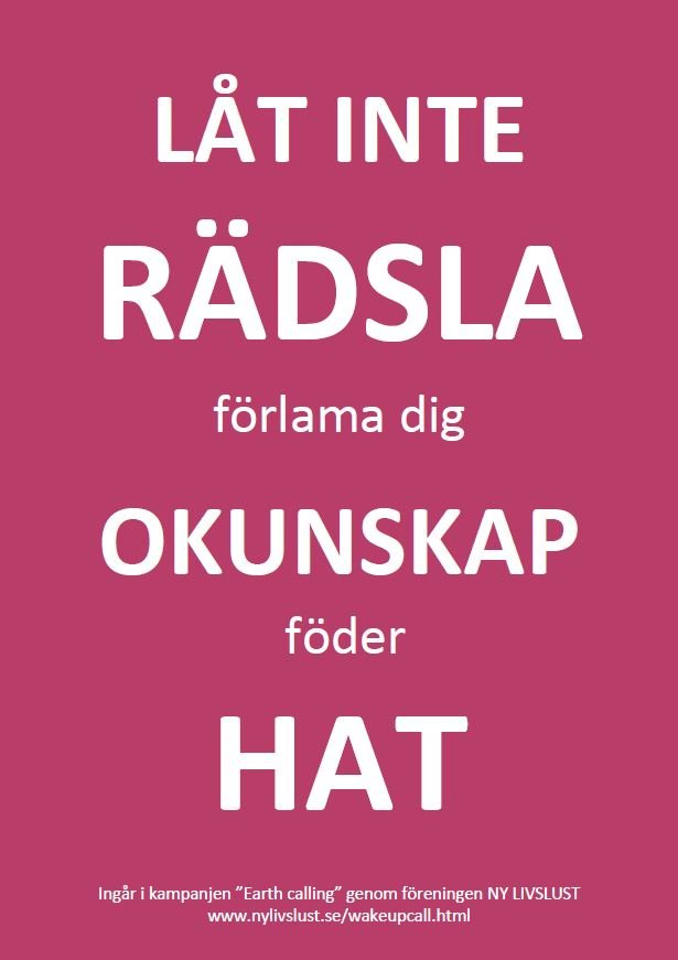 Låt inte rädsla