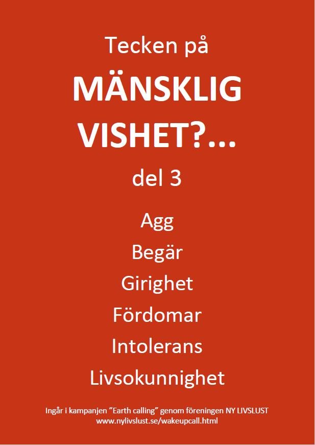 Tecken på mänsklig del 3