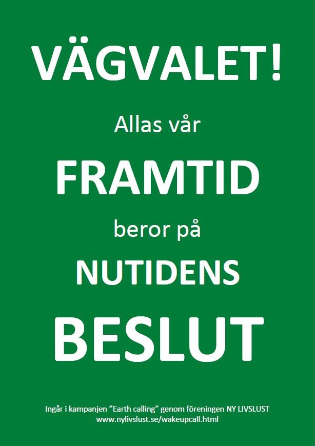 Vägvalet allas vår framtid
